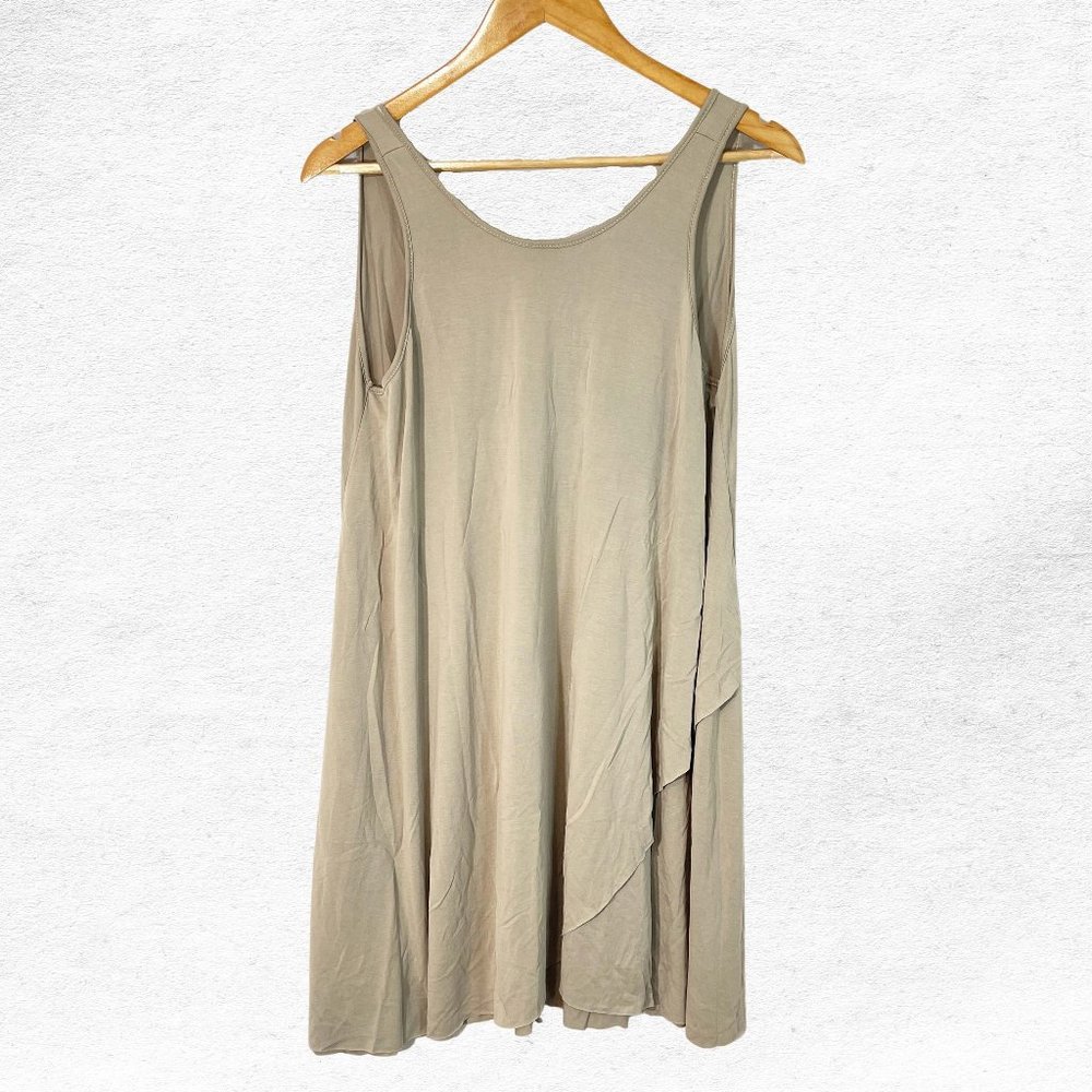 Medium She + Sky Tan Sleeveless Mini Dress